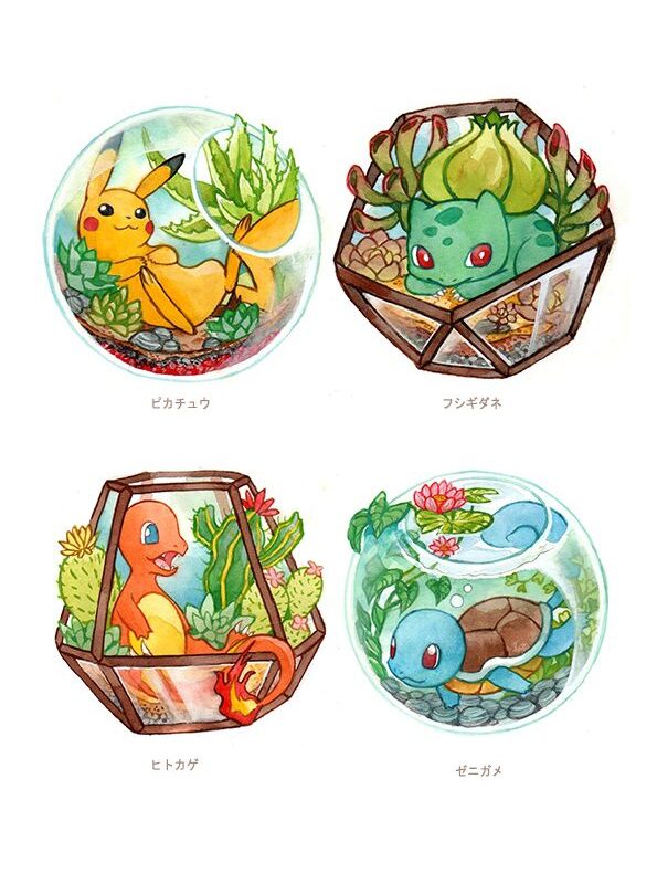 Pokémon starters print