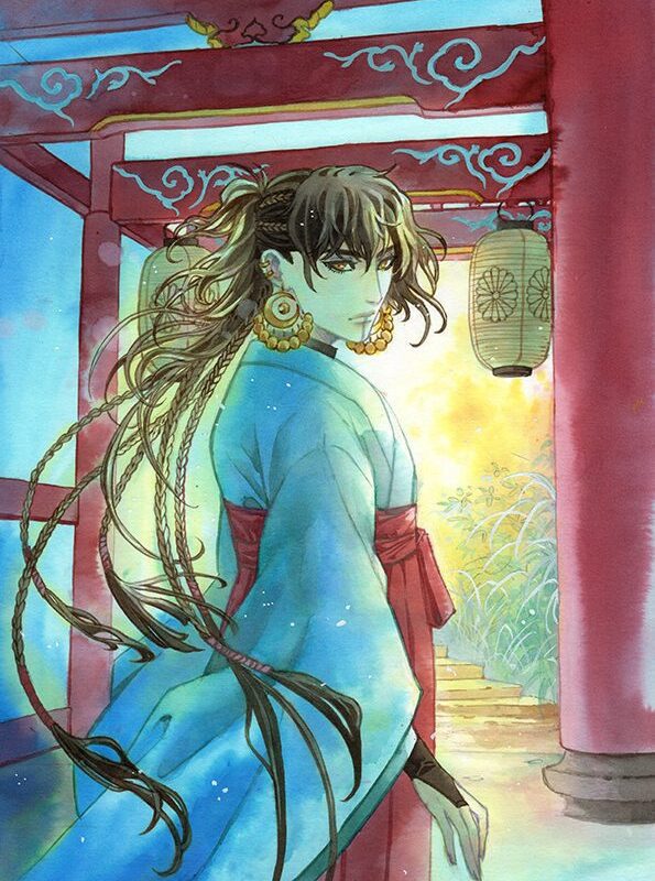 Miko priestess print
