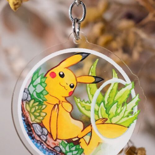 Terrarium Keychain - Pikachu