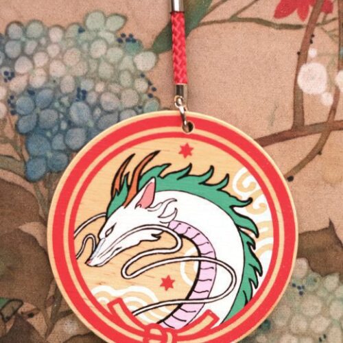 Ghibli Ema keychain - Haku