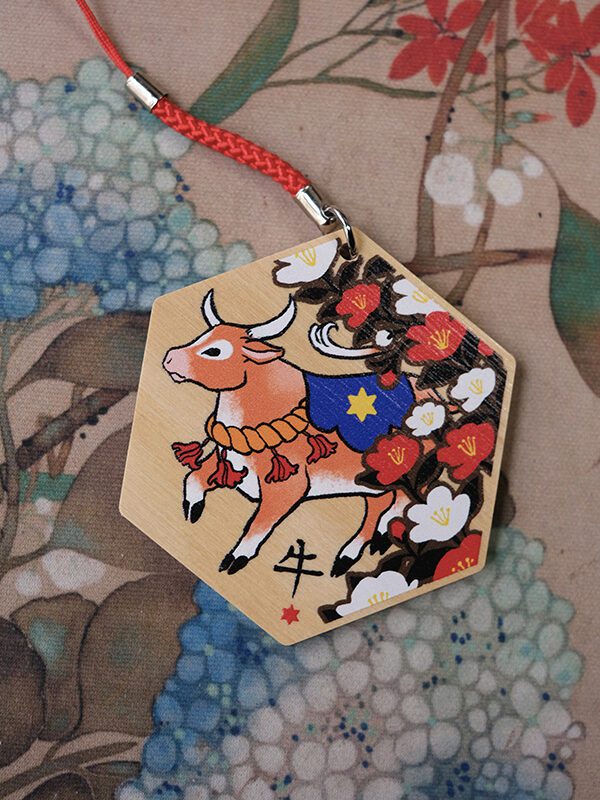 Chinese Zodiac Ema keychain - Ox