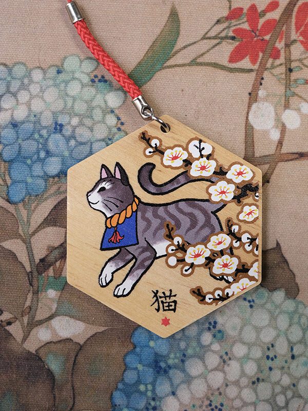 Chinese Zodiac Ema keychain - Cat
