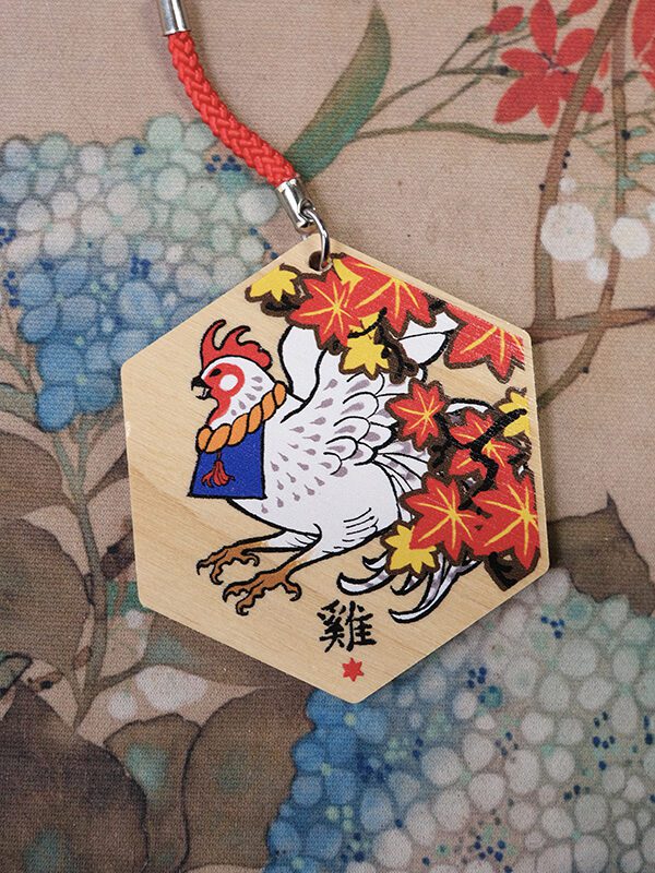Chinese Zodiac Ema keychain - Rooster